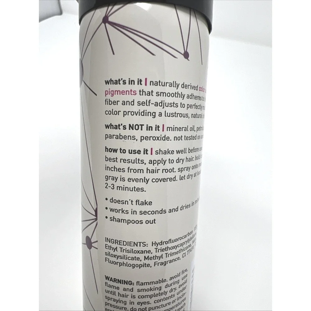 Luxury Root Concealer Spray - Instant Grey Coverage, Black 2 Oz for Effortles...